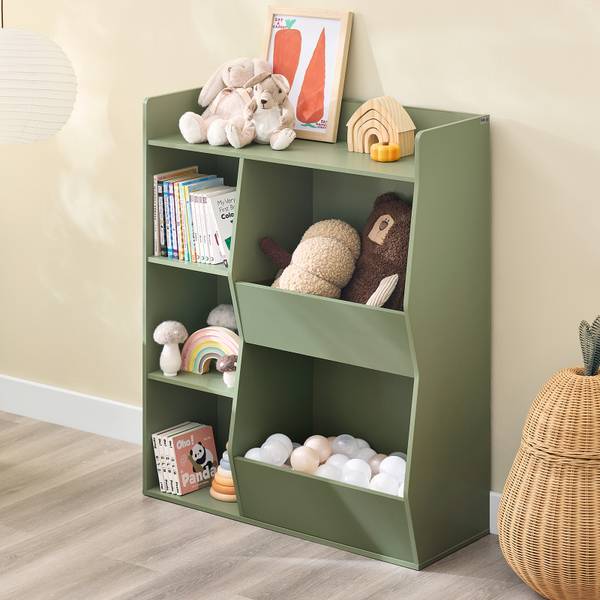 Kinderboekenkast KMB55-K-GR groen