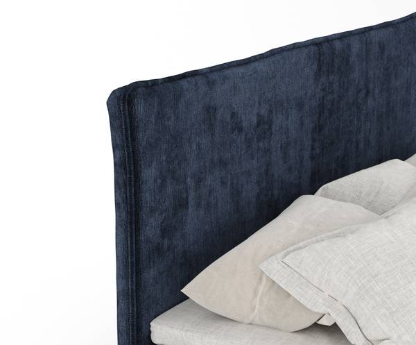 Lit Peru Bleu marine - Largeur de la surface de couchage : 160 cm