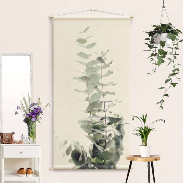 Wandteppich Eukalyptus im Licht 145 x 290 cm