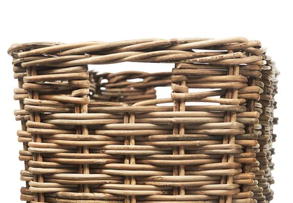 Aufbewahrungskorb TAYLOR Braun - Rattan - 30 x 25 x 44 cm