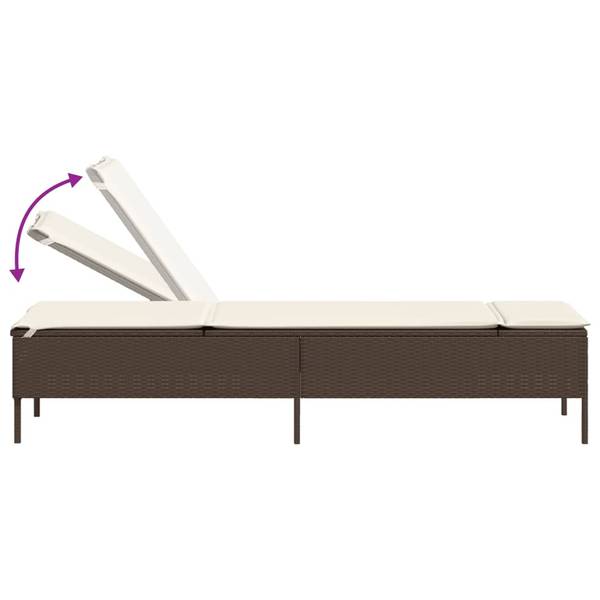 Sonnenliege 3038676 (3-teilig) Braun