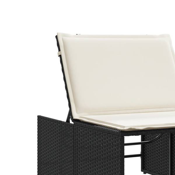 Sonnenliege 3033813 (2er Set) Schwarz