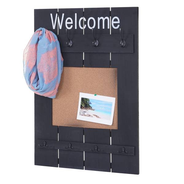 Wandkapstok C89 met prikbord grijs