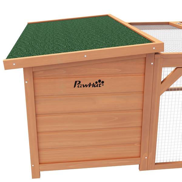 Kaninchenstall BB7115 Orange - Massivholz - 55 x 23 x 108 cm