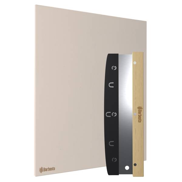 Pizzastein Schneider Barbesto Weiß - Stein - 38 x 2 x 30 cm