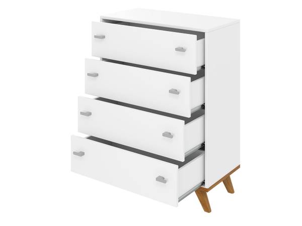 Kommode Falco Braun - Weiß - Holzwerkstoff - 69 x 92 x 35 cm