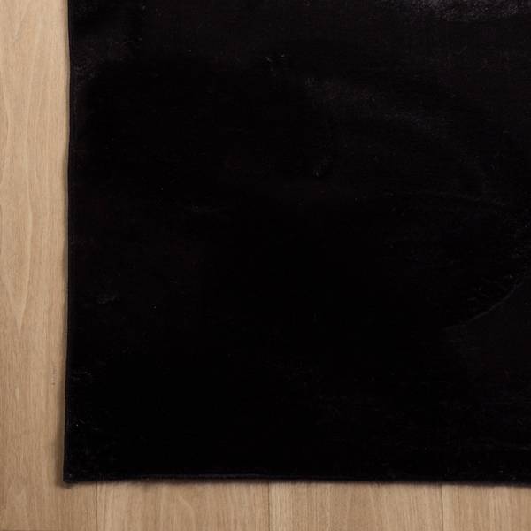 Teppich Cozy Schwarz - 80 x 140 cm
