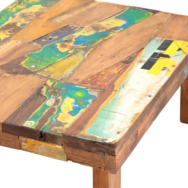 Beistelltisch Mix Braun - Massivholz - 61 x 23 x 45 cm