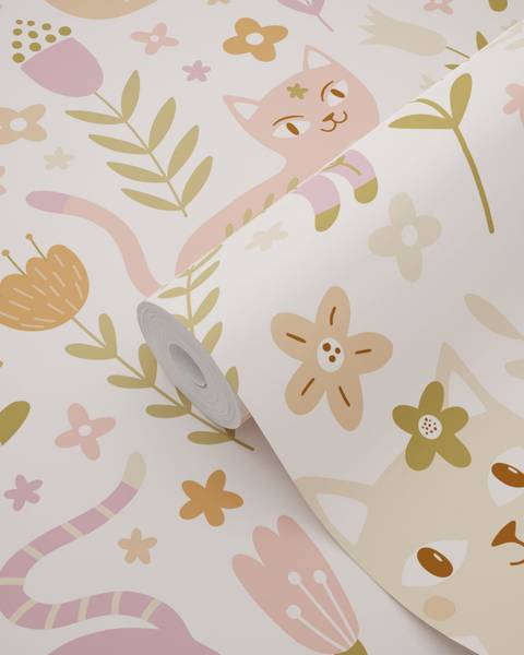 Tapete 132179 Violett - Papier - 50 x 900 x 50 cm
