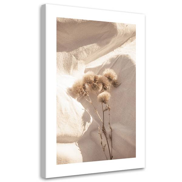 Wandbild zarte trockene blumen 70 x 100 cm