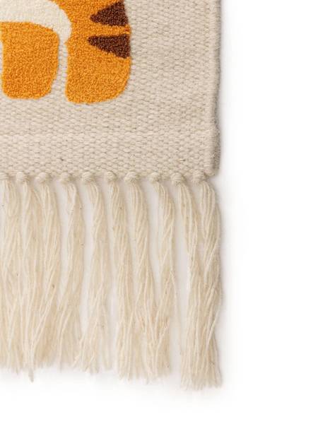 Wanddeko Savannah Orange - Naturfaser - 40 x 1 x 40 cm