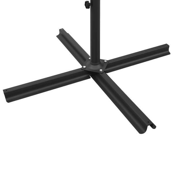 Sonnenschirm 3008734 Grau - Stahl - 290 x 260 x 600 cm