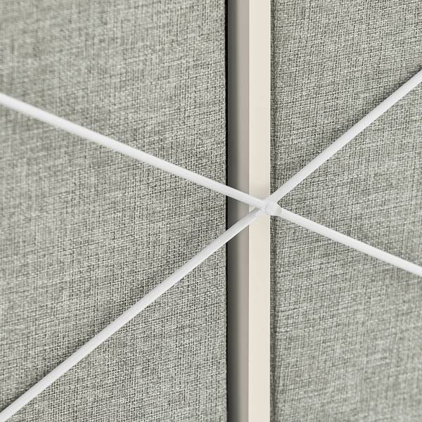 Linnenkast BZR57-W wit - plaatmateriaal op houtbasis - metaal - 77 x 80 x 38 cm