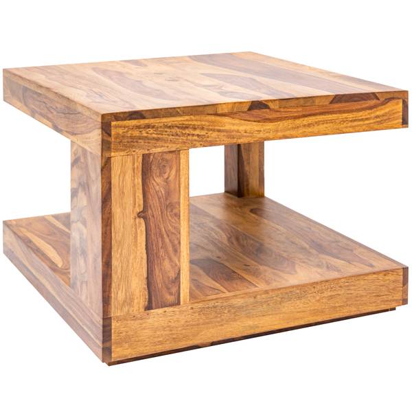 Couchtisch GIANT Braun - Sheesham - 60 x 40 x 60 cm