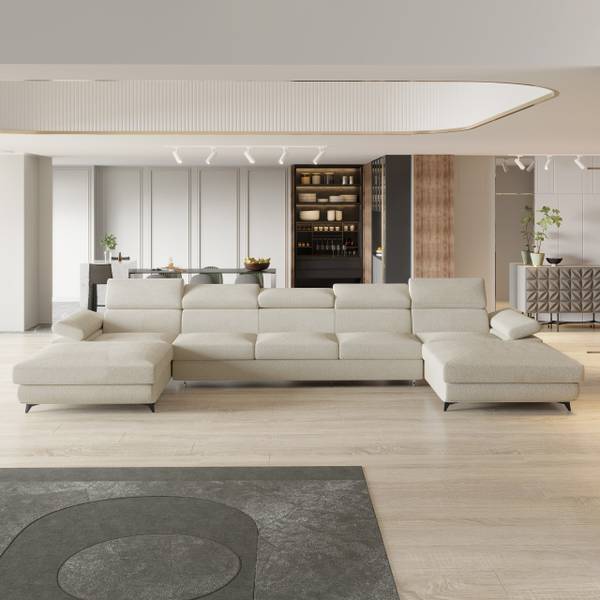 Ecksofa VIVENTE Q Creme