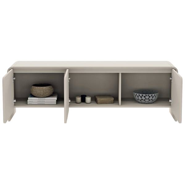 TV-Lowboard Lummo Grau - Melamin - 156 x 51 x 39 cm