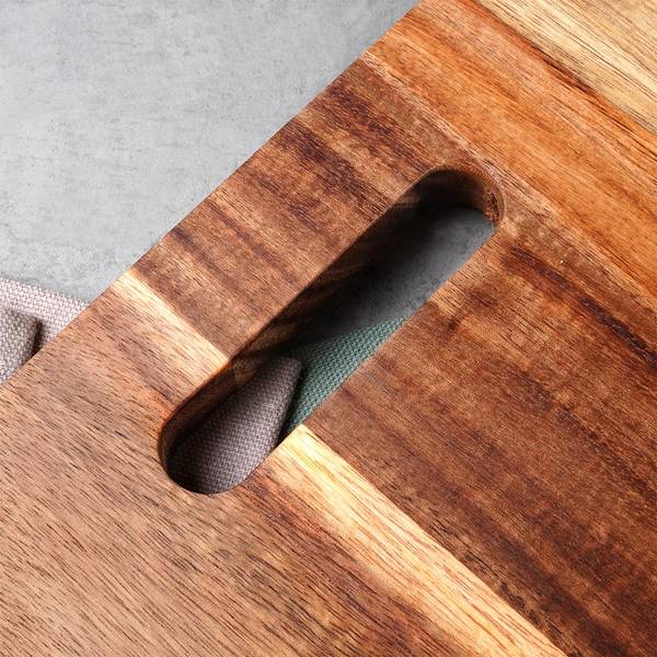Schneidebrett 259743 Braun - Massivholz - 25 x 2 x 40 cm