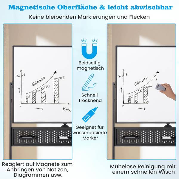 Whiteboard ON32940 Schwarz