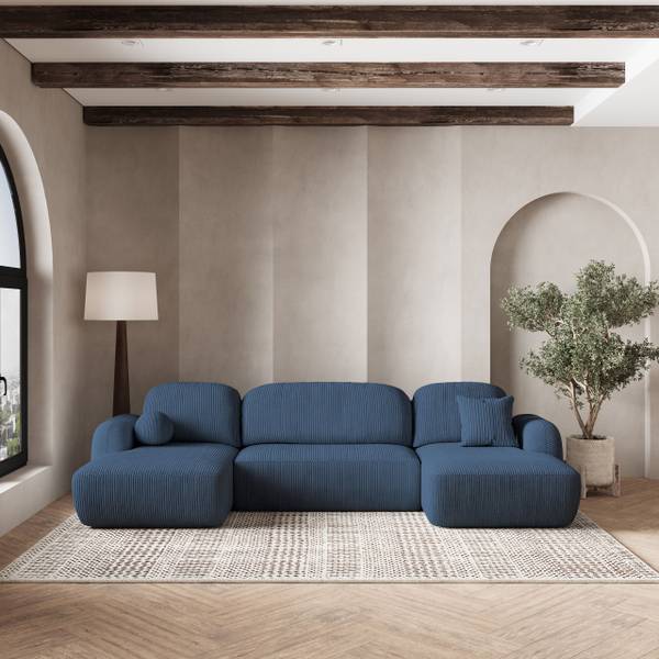 Ecksofa SAVONA P Blau