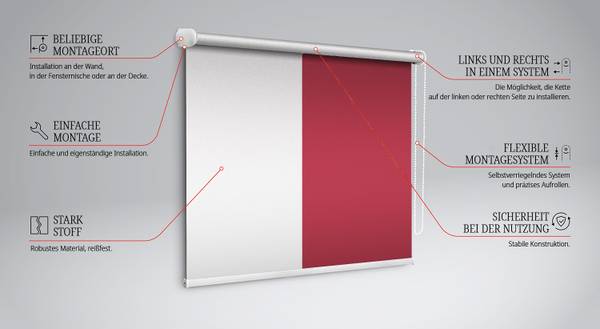 Innenrollo BORDO 60 x 140 cm