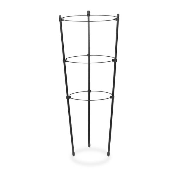 Rankhilfe 45 cm 4er Set schwarz Schwarz - Eisen - 22 x 45 x 22 cm