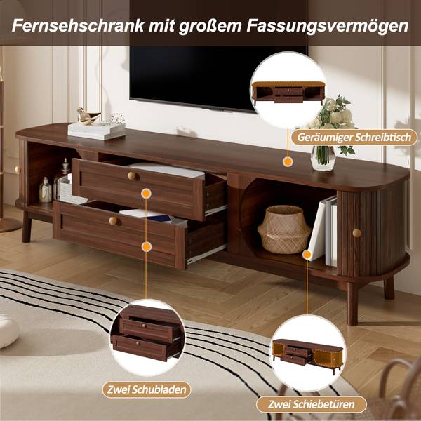 TV-Lowboards HarmoniEn Braun - Holzwerkstoff - 170 x 46 x 40 cm