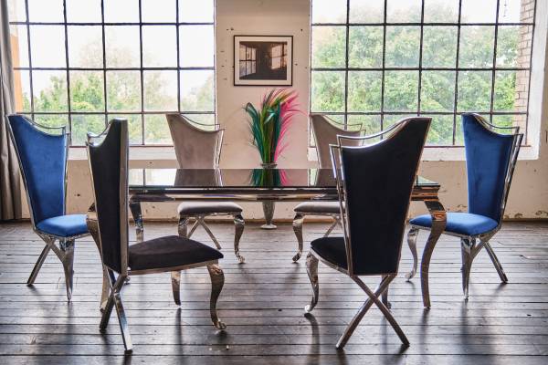 Esszimmerstuhl AMALIA Velvet Blau