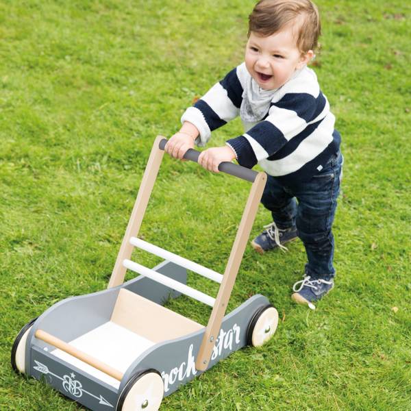 Lauflernwagen Rock Star Baby 3 Grau - Holzwerkstoff - 29 x 45 x 56 cm