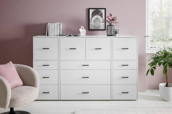 Unterbauschrank KIVO Weiß - Holzwerkstoff - 90 x 70 x 53 cm