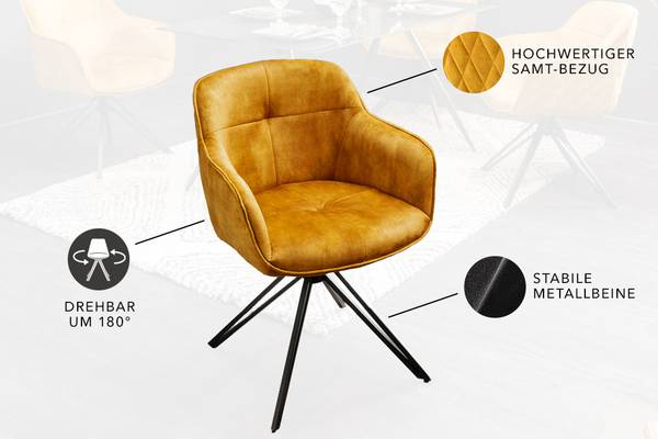 Stuhl EUPHORIA Gelb