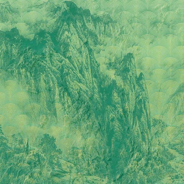 Fototapete 611856 Grün - Papier - 400 x 280 x 280 cm