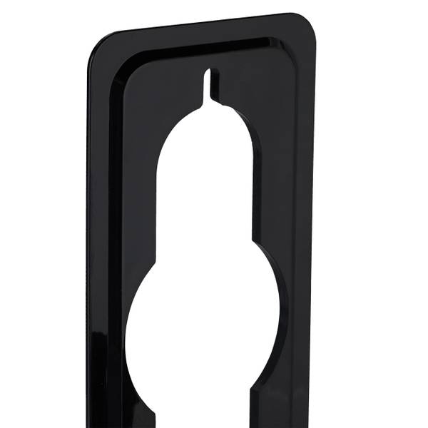 Schwarze Schlauchhalter im 4er Set Schwarz - PVC - 8 x 22 x 10 cm
