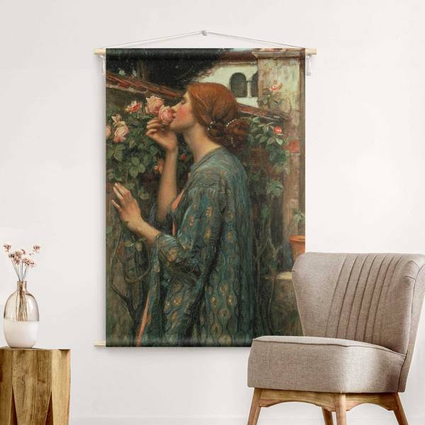 Wandteppich Die Seele der Rose 90 x 135 cm