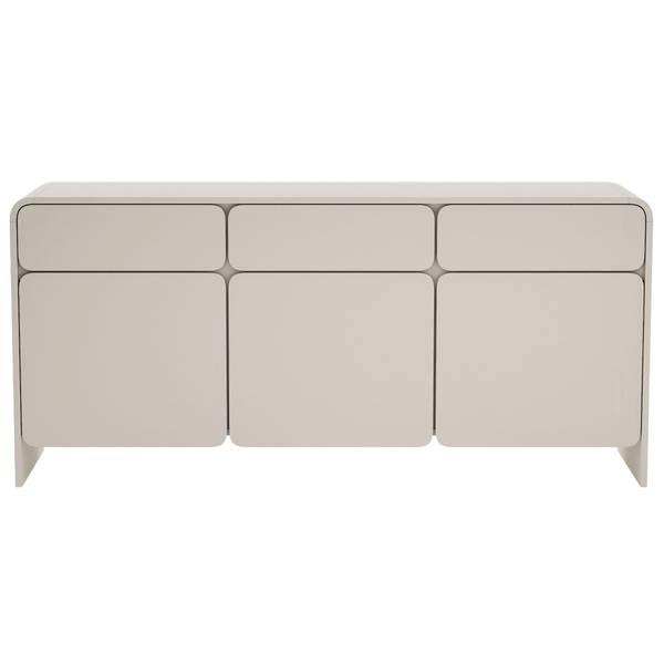 Buffet LUMMO Gris - Mélamine - 156 x 73 x 39 cm