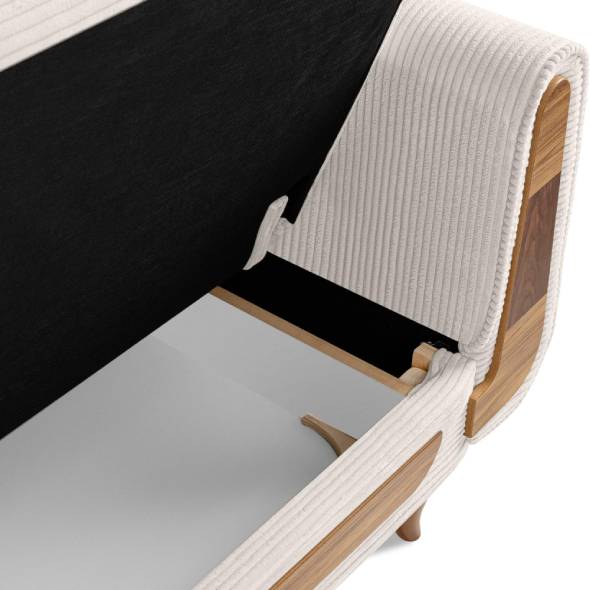 Bank GUSTAVO (3 zitsbank) crèmekleurig