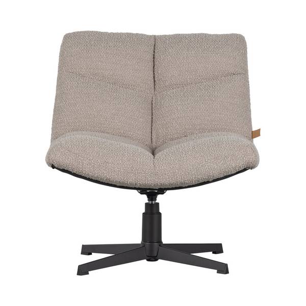 Fauteuil design Vinny Gris - Microfibre - Polyester - Polyéthylène - 75 x 80 x 75 cm
