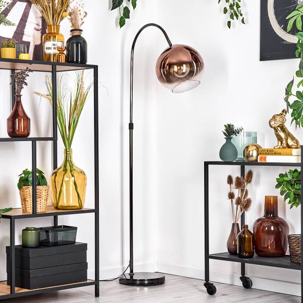 Stehlampe Cesaro Aluminium - Klarglas - 30 x 140 x 52 cm