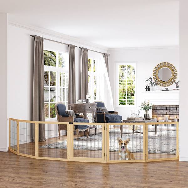 Hundegitter BB7063 Beige - Massivholz - 77 x 16 x 77 cm