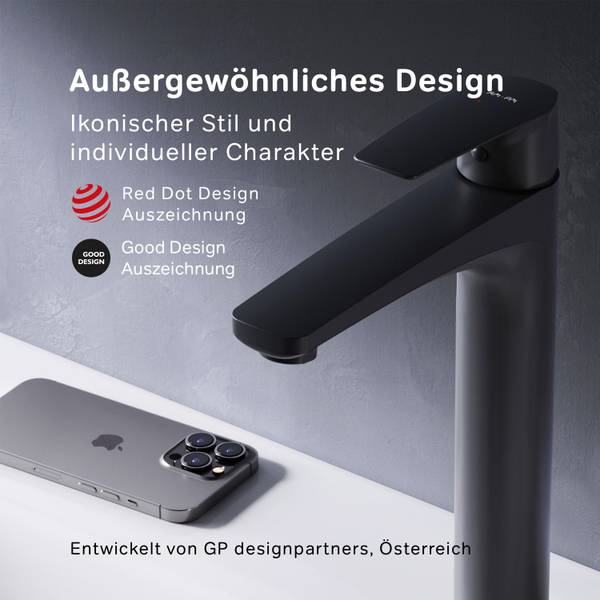 AM.PM Waschtischarmatur Wasserhahn Schwarz