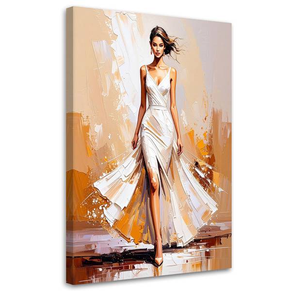 Wandbild model bei einer modenschau 40 x 60 cm