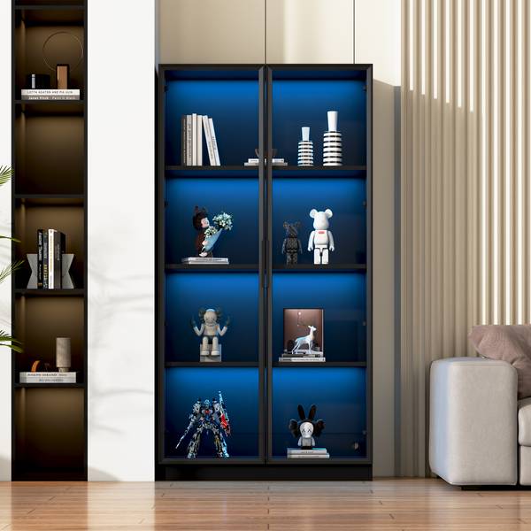 Vitrinenschrank Ourea Ⅱ Tiefe: 80 cm