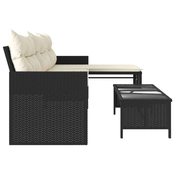 Canapé de jardin 3033167-1 (lot de 2) Noir