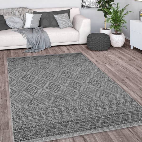 OUTDOORTEPPICH 80/80 cm Vermont 184 Anthrazit - 80 x 80 cm