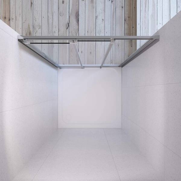 Dusch-Schiebetür 3 teilige Nischentür Breite: 90 cm