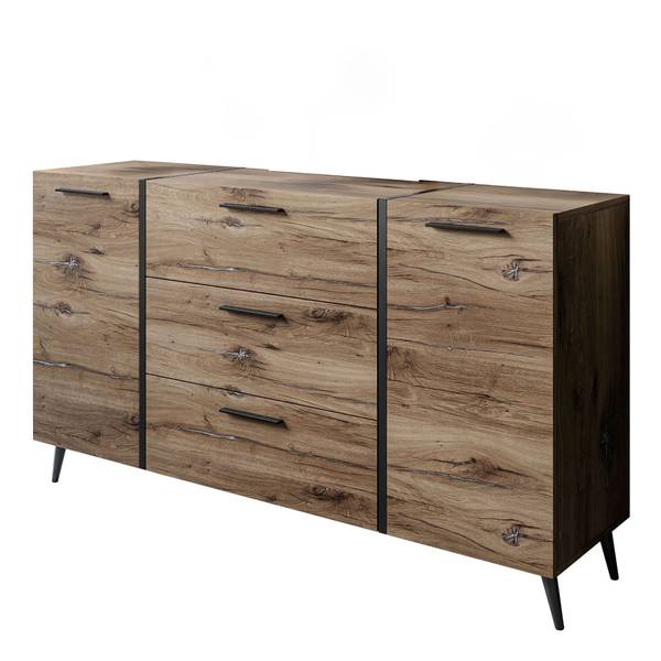 Kommode ONYX LOFT flagstaff Braun - Holzwerkstoff - 158 x 88 x 41 cm