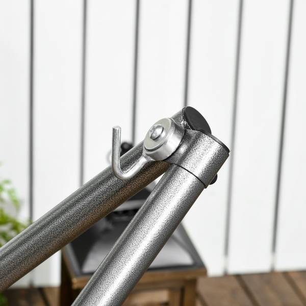 Hängemattengestell 84A-274V00BK Metall - 92 x 88 x 290 cm