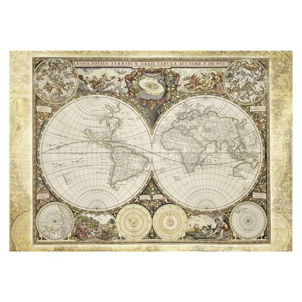 Puzzle Historische Weltkarte 2000 Teile Papier - 28 x 6 x 38 cm