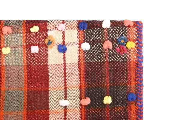 Tapis Jajim CXIII Rouge - Laine - 138 x 1 x 204 cm