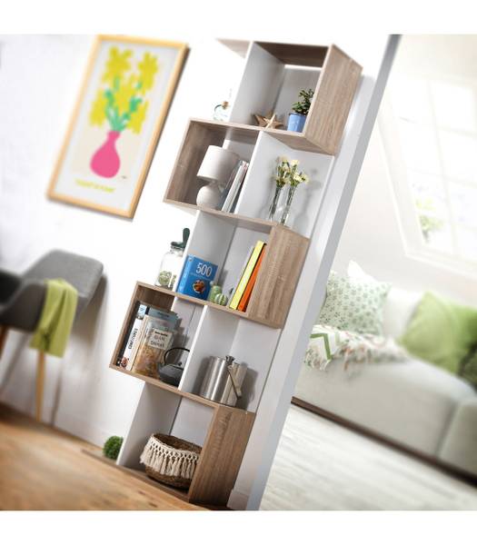 Bücherregal 12369 Braun - Holzwerkstoff - 24 x 180 x 60 cm