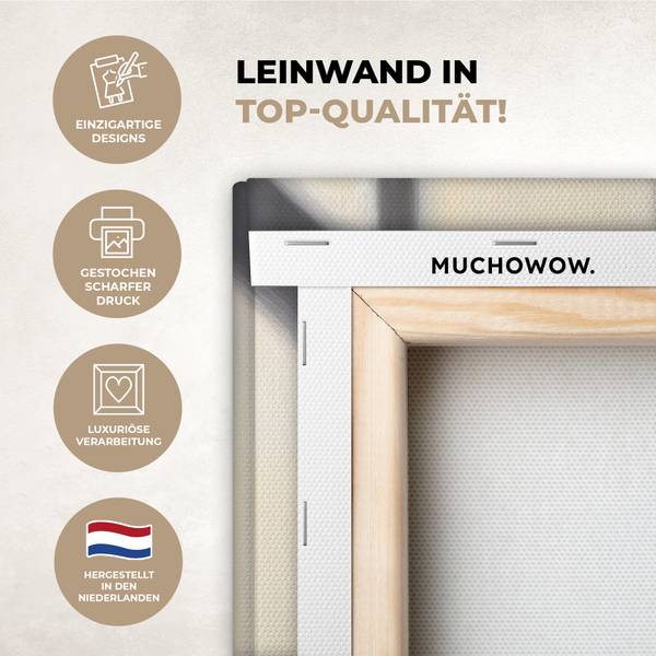 LEINWANDBILD Zitronen Gelb - Baumwollstoff - 140 x 90 x 2 cm
